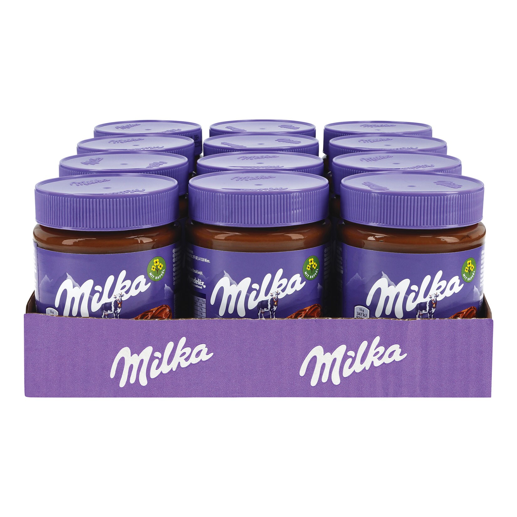Milka Haselnusscreme 350 g, 12er Pack - Bild 1