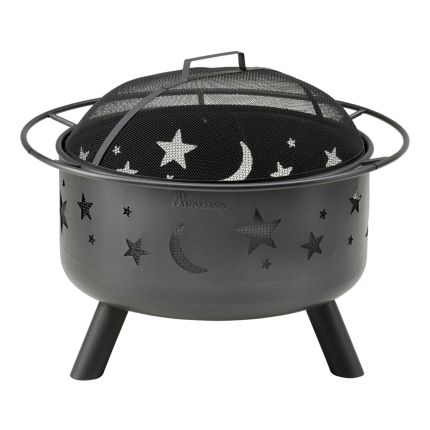 Landmann Feuerkorb 11811 Stars & Moon rund 75cm schwarz - Bild 1