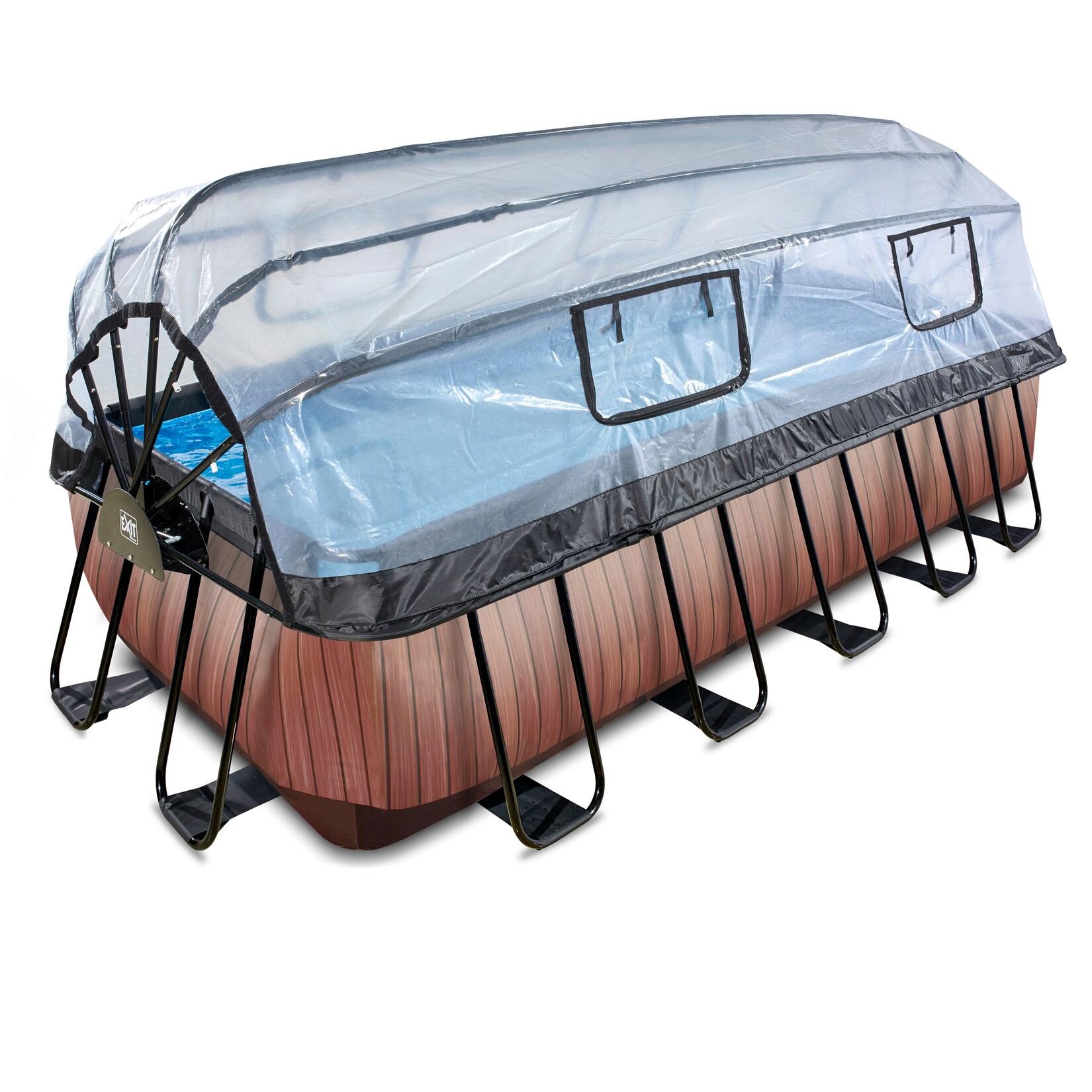 EXIT Frame Pool 540x250x122cm mit Sandfilterpumpe und Abdeckung, versch. Ausführungen | 08720088262221