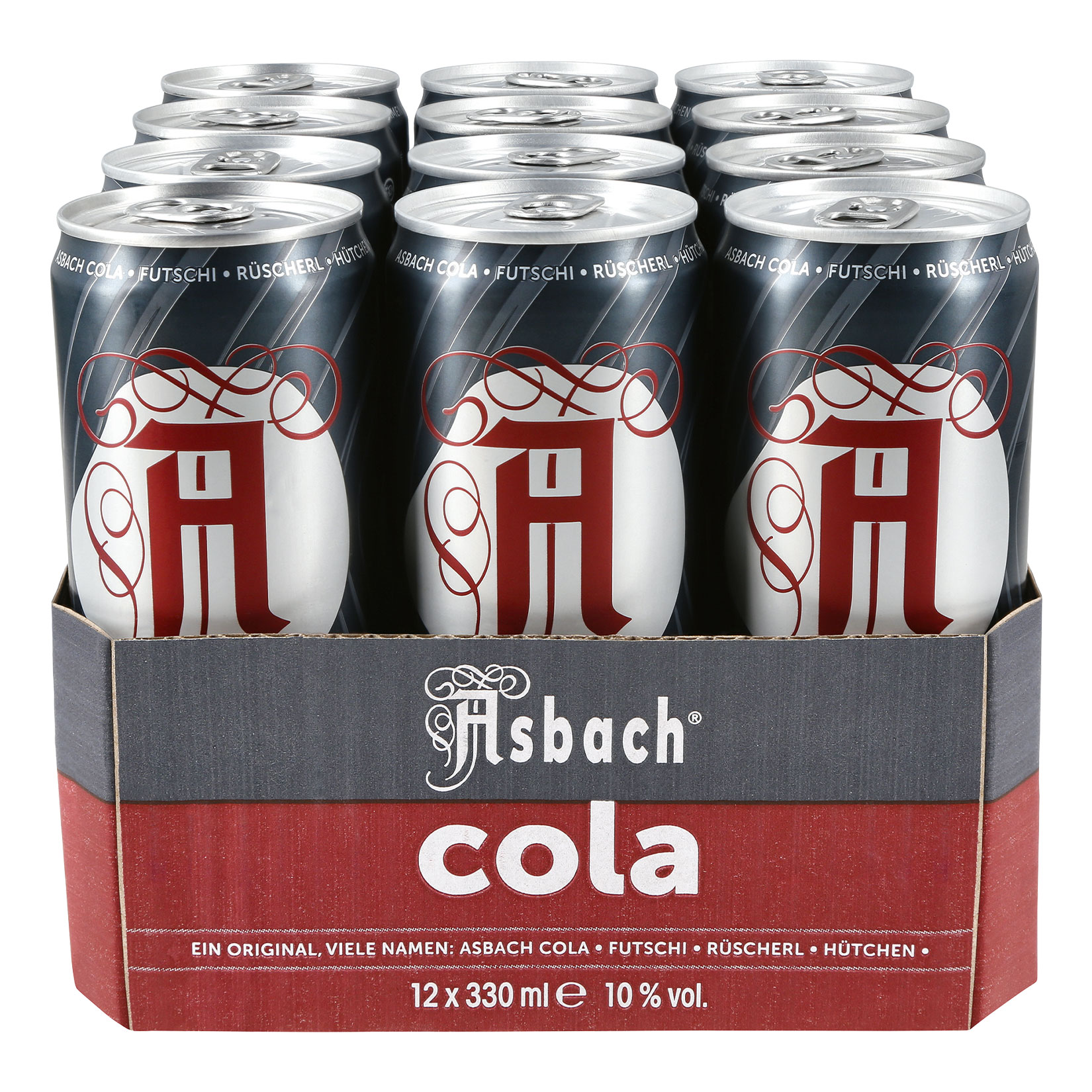 Asbach Uralt & Cola Mixgetr&auml;nk 10,0 % vol 0,33 Liter Dose, 12er Pack - Bild 1