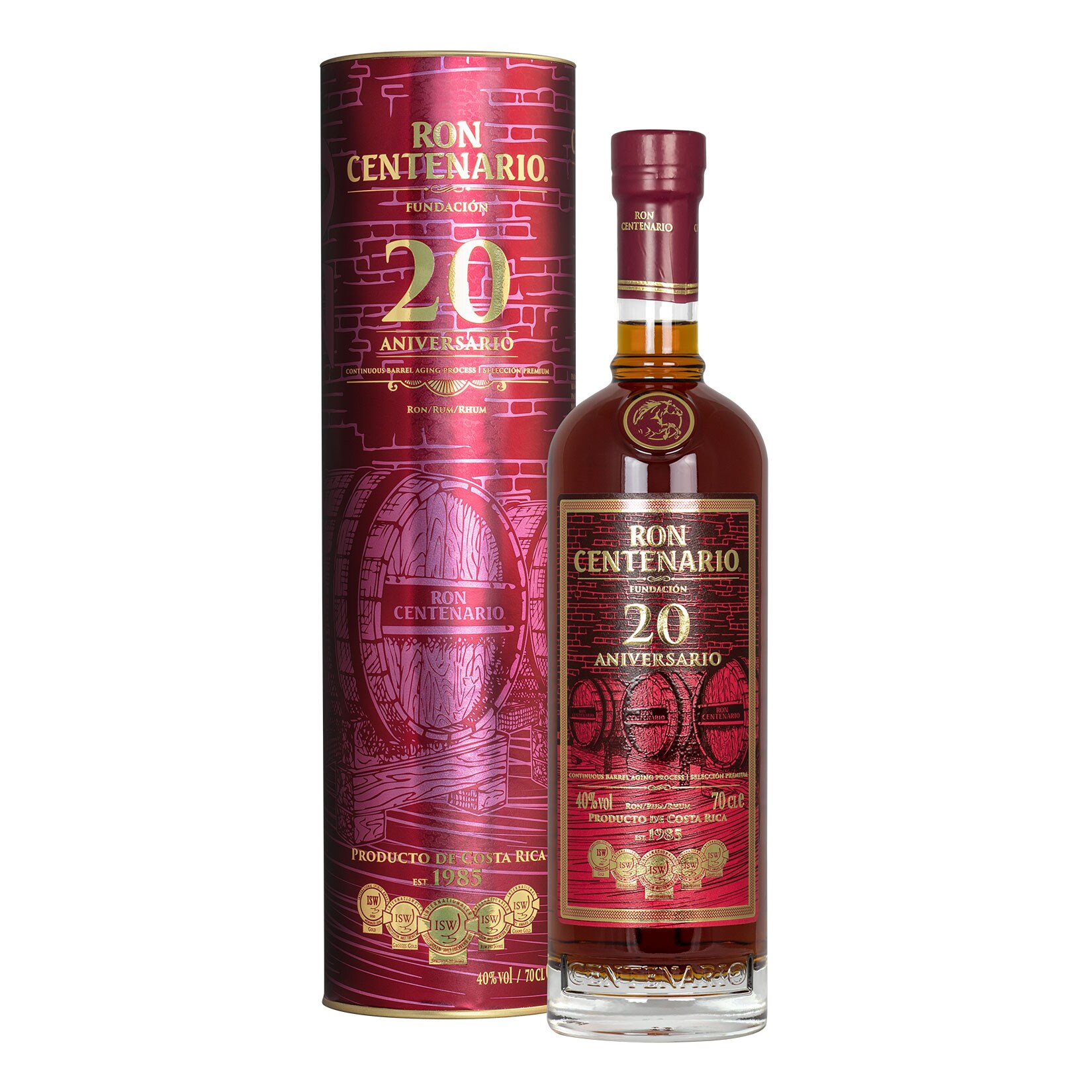 Ron Centenario Fundacion Rum 20 Jahre 40,0 % vol 0,7 Liter - Bild 1