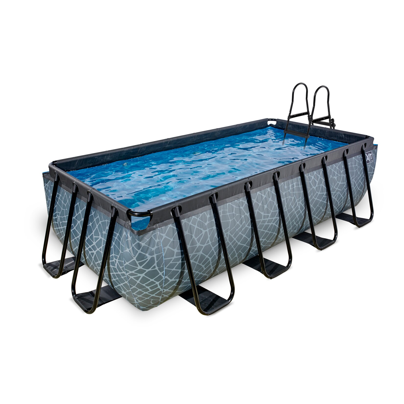 EXIT Frame Pool 400x200x100cm mit Sandfilterpumpe, versch. Ausführungen | 08719743254268