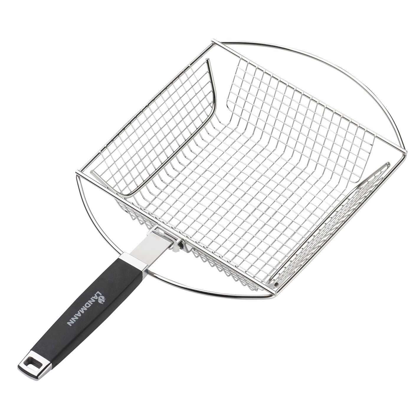 Landmann Gem&uuml;sekorb 13629 Pure 10,5x52x25,5cm Edelstahl/schwarz - Bild 1