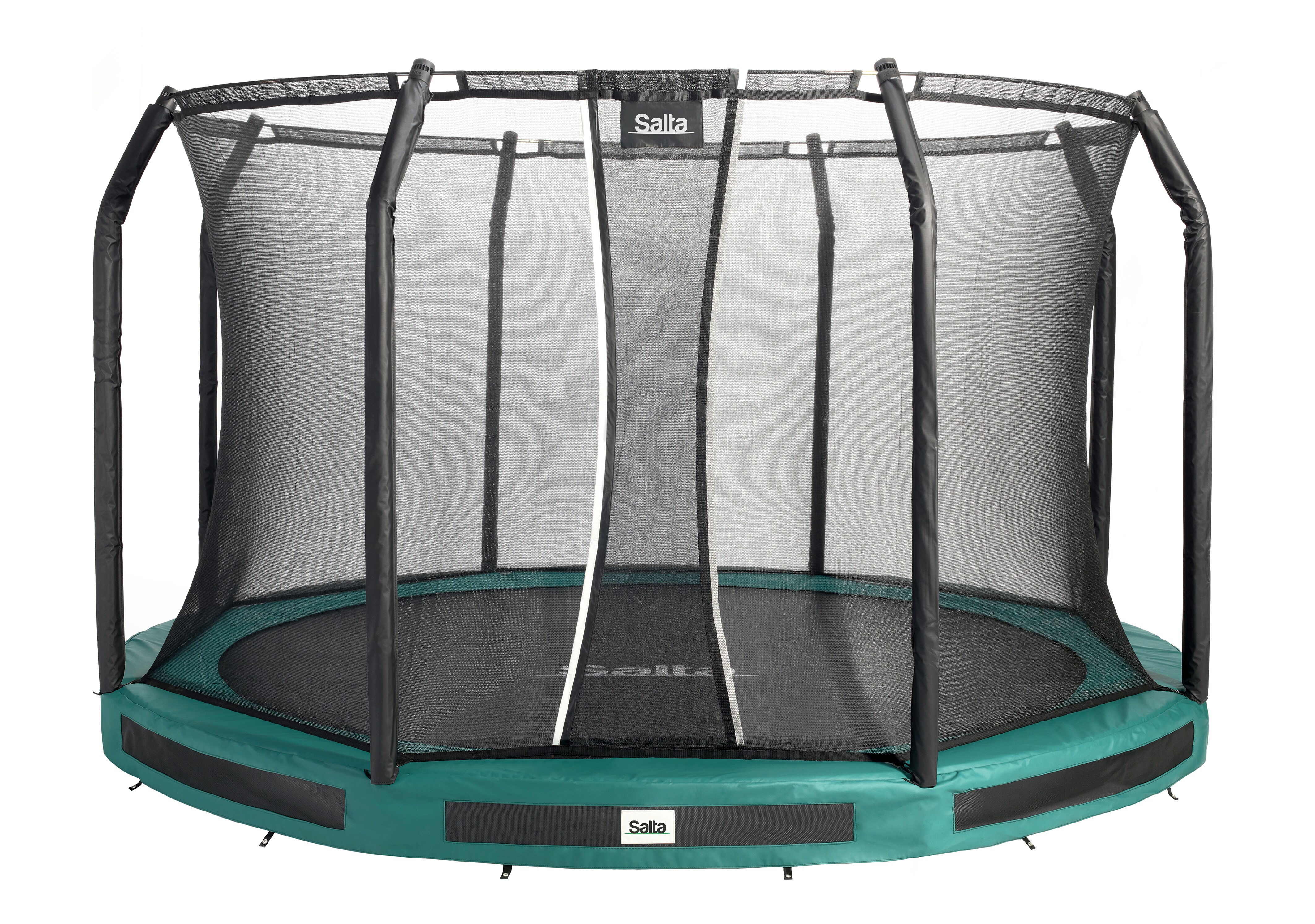 SALTA Premium Ground Trampolin ca. 251 cm - Rund Gr&uuml;n - versch. Ausf&uuml;hrungen - Bild 1