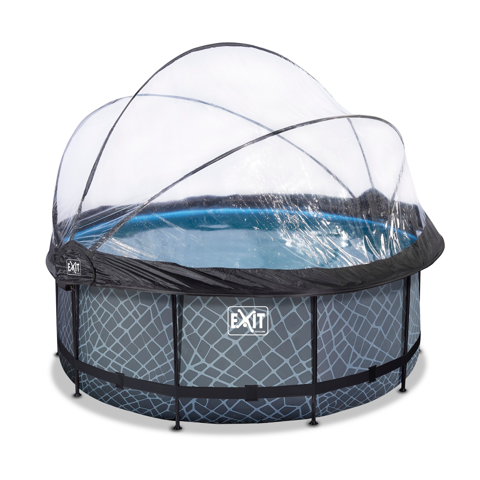 EXIT Frame Pool ø360x122cm mit Sandfilterpumpe, Abdeckung + Wärmepumpe versch. Ausführungen | 08720088263259