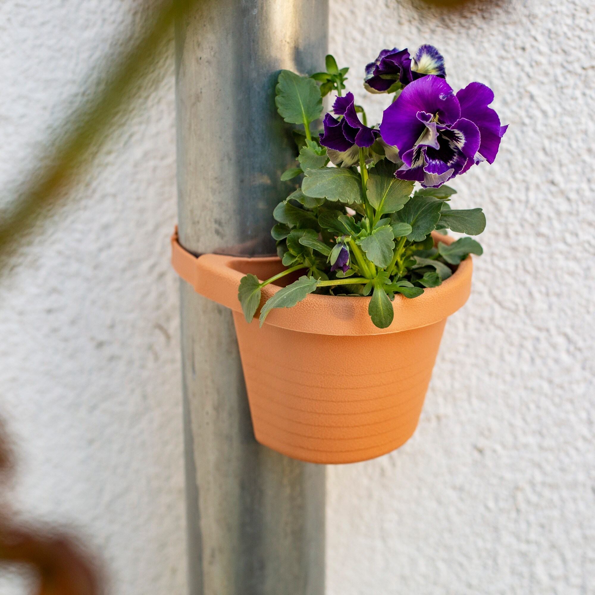 UPP Fallrohr-Blumentopf terrakotta K&uuml;bel 3 St&uuml;ck - Bild 1