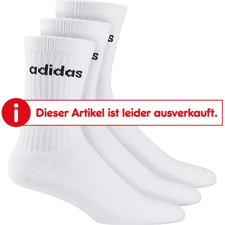 Adidas Sportsocken - versch. Farben und Größen - weiß, Gr. M 40/42 - Bild 1