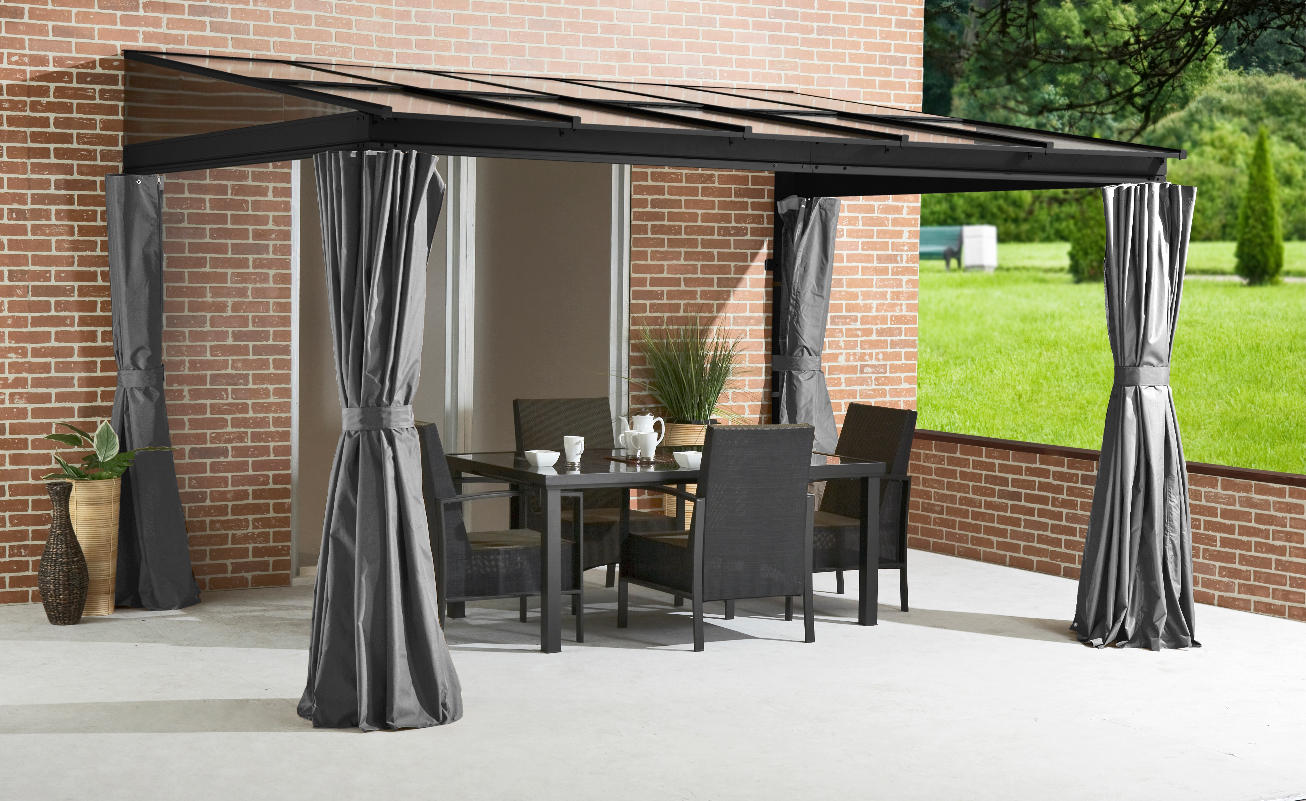 SOJAG Aluminium Terrassen&uuml;berdachung St. Barth 8x12 - Bild 1