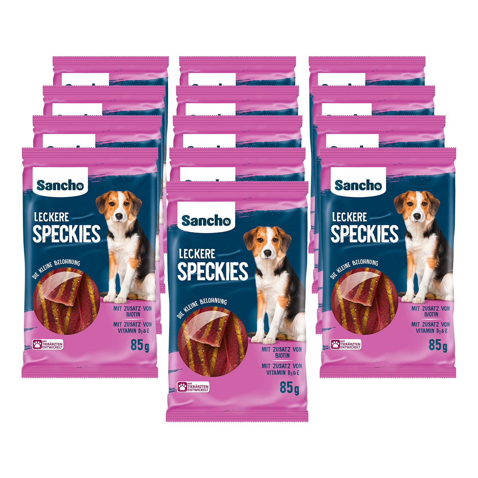 Sancho Hundesnack Speckies 85 g, 13er Pack - Bild 1
