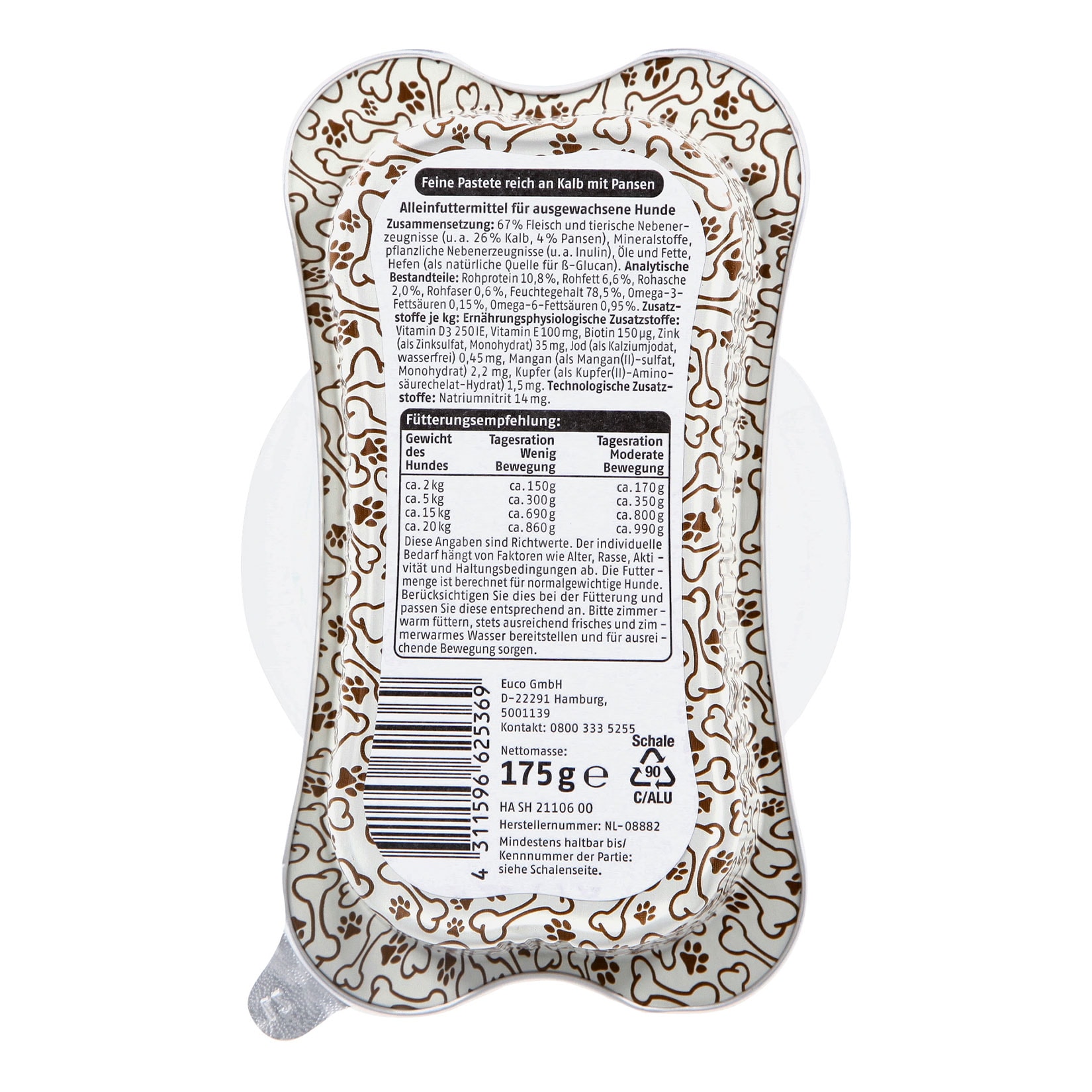 Pablo Hundenahrung Pastete 175 g, verschiedene Sorten, 30er Pack