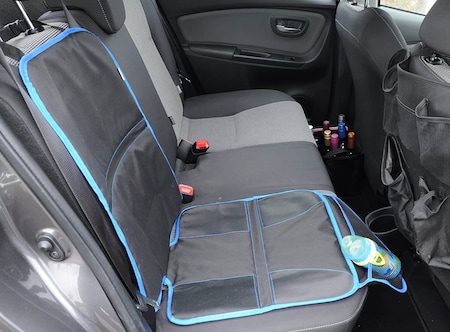 Wumbi Sitzschutz Blau Sitzbezug Kindersitzunterlage Wasserabweisend  Sitzschoner Isofix Rutschfest