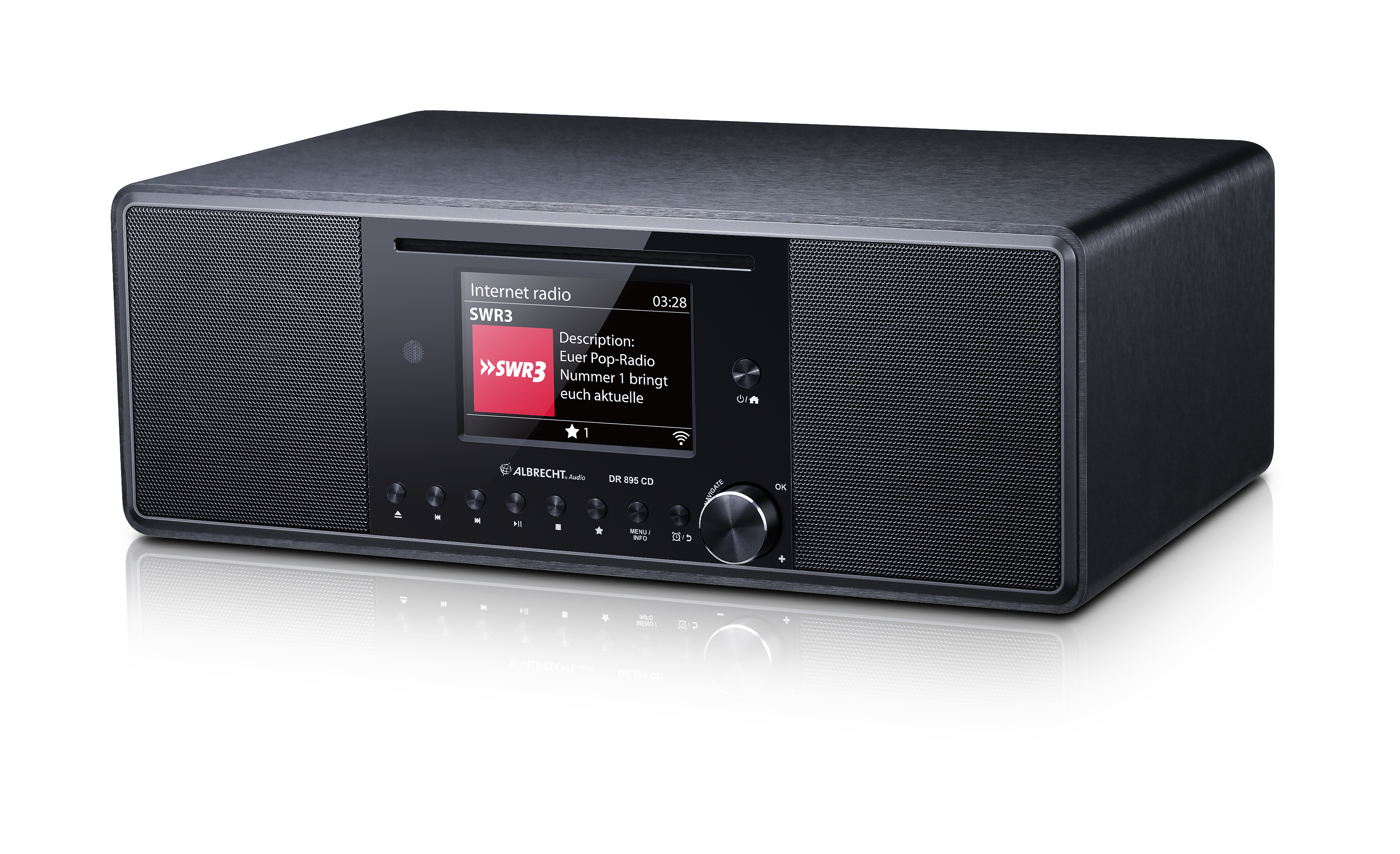 ALBRECHT DR 895 Hybridradio DAB+ / Internet / UKW / CD-Player / USB / Spotify versch. Farben - Bild 1