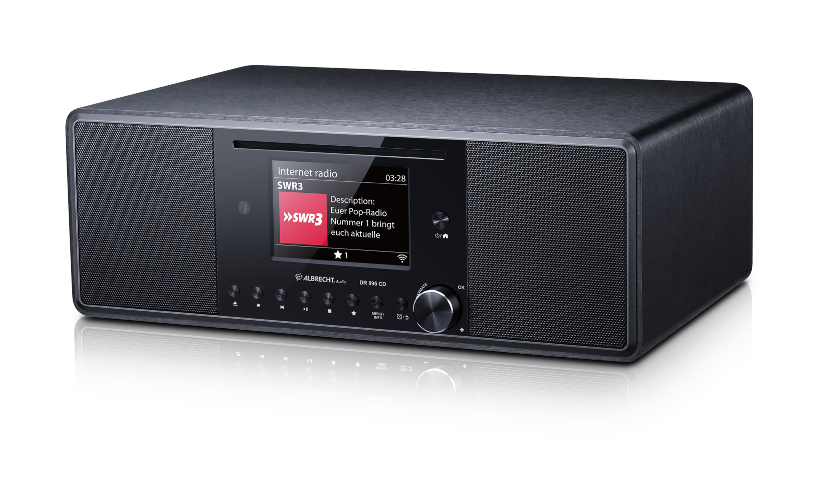 ALBRECHT DR 895 Hybridradio DAB+ / Internet / UKW / CD-Player / USB / Spotify versch. Farben