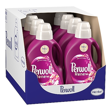 Perwoll Renew Colorwaschmittel Blütenrausch 24 WL, 8er Pack - Bild 1