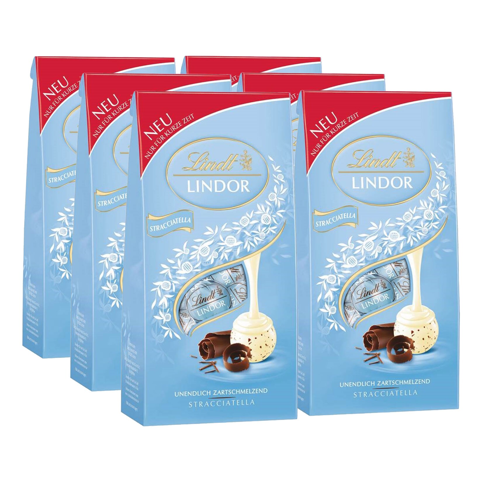 Lindt Lindor Stracciatella 97 g, 6er Pack - Bild 1