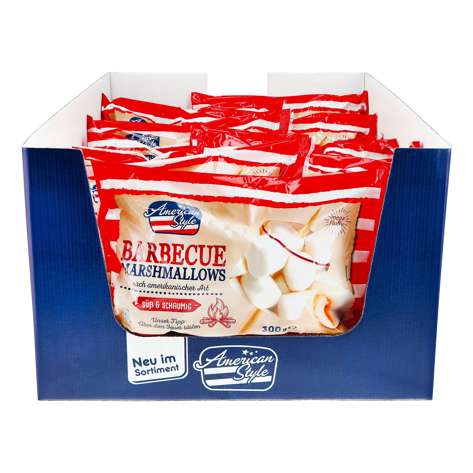 American Style BBQ Marshmallows 300 g, 24er Pack - Bild 1