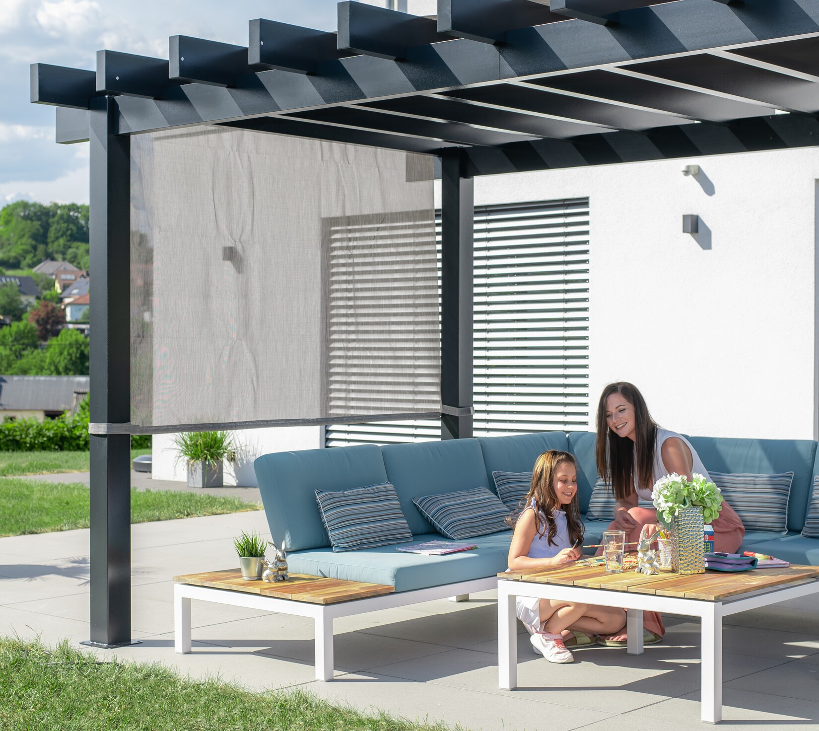 Sojag Aluminium Pergola Yamba 10×16 inkl. Sonnensegel