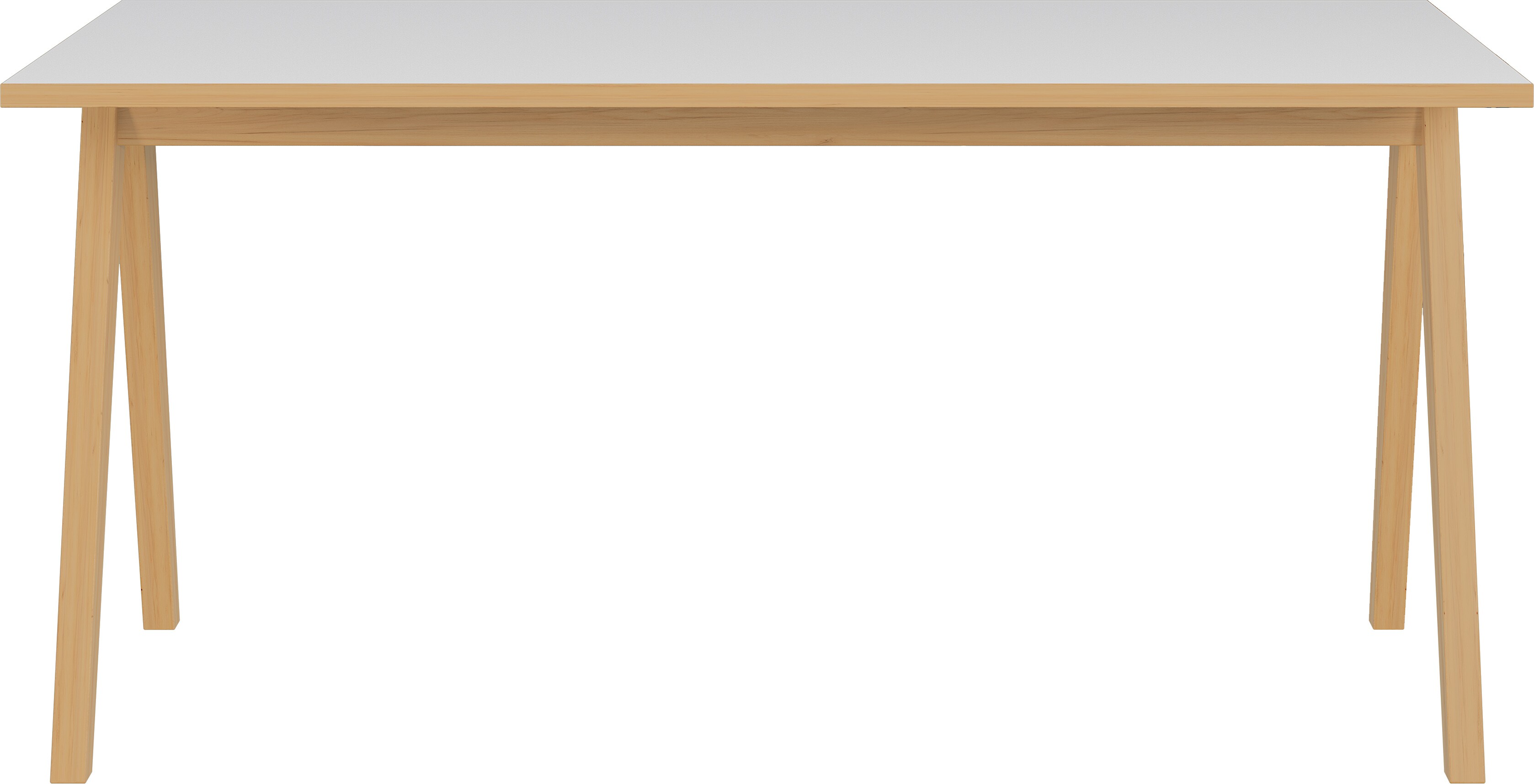 Germania Schreibtisch mit vier langen Tischbeinen aus Massivholz GW-Helsinki 4173 - Bild 1