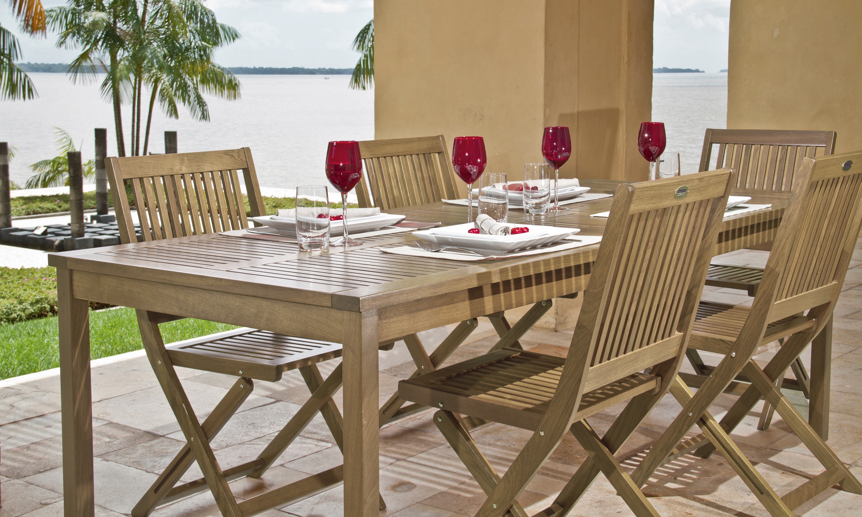 Tramontina Tisch 80 x 80 x 75 cm - Bild 1