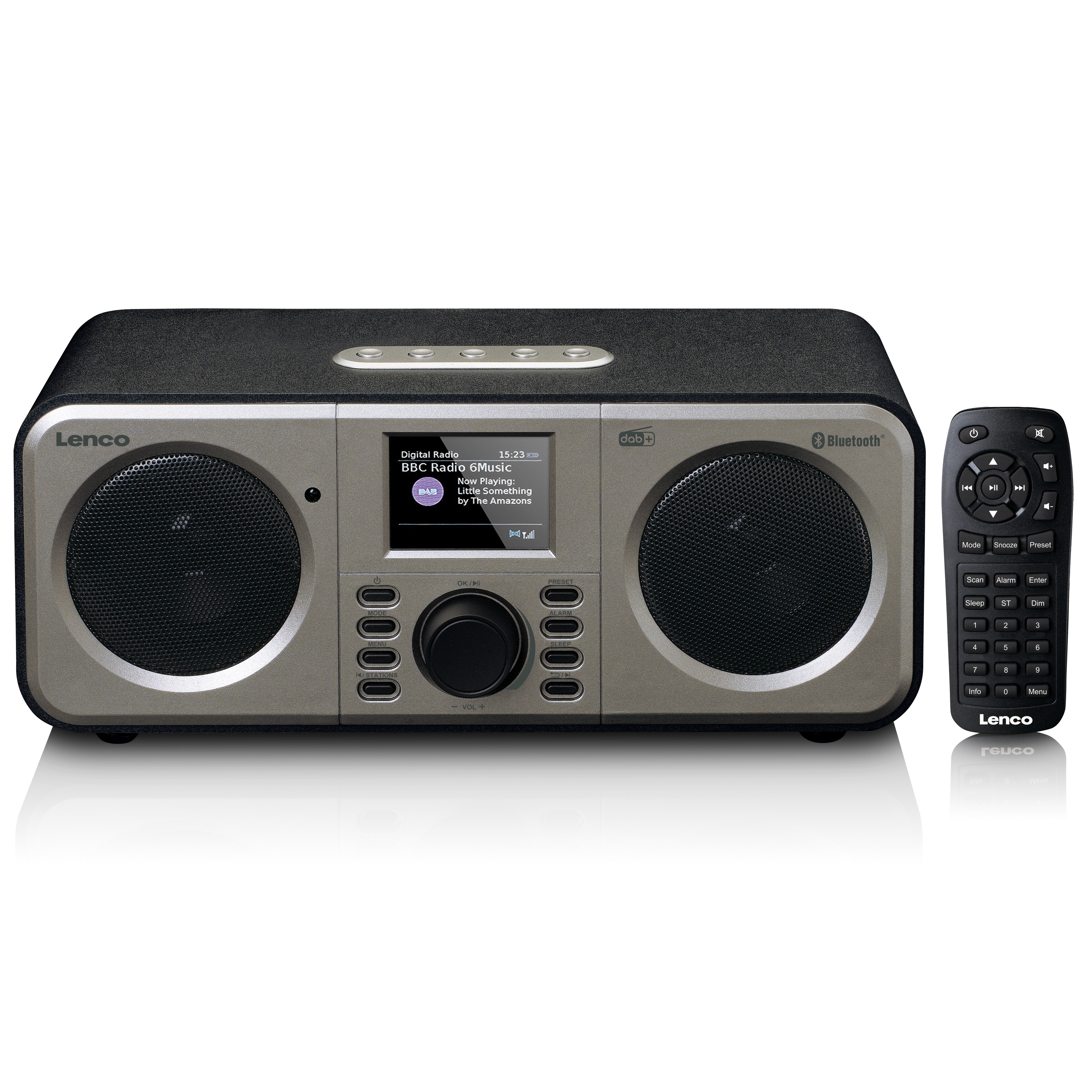 Lenco DAR-030BK - Stereo DAB+ FM-Radio mit Bluetooth - Schwarz - Bild 1