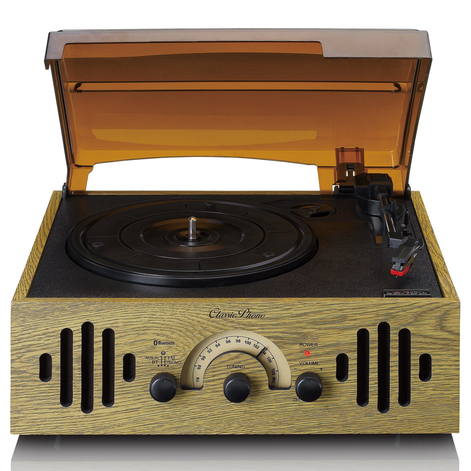 Classic Phono TT-41OK – Retro Plattenspieler – Bluetooth – Integrierte Lautsprecher – versch. Ausführungen | 08711902066217