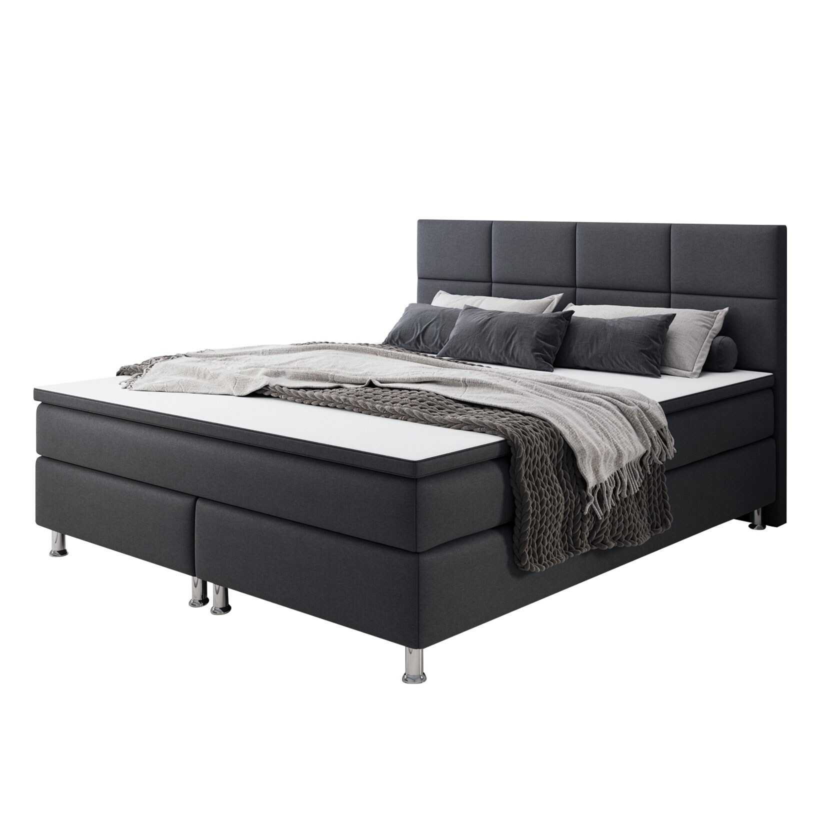 Inter Handels Boxspringbett Rotterdam 180×200 cm versch. Farben | 04260465774410