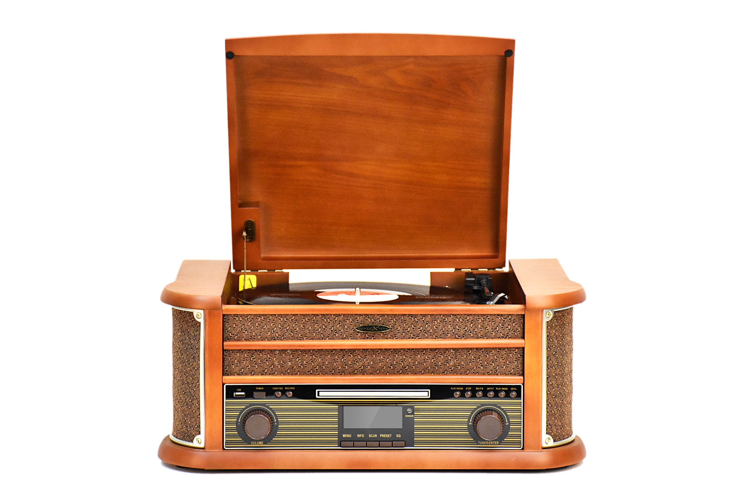 Reflexion HIF2002DAB Retro HiFi Anlage mit Plattespieler und Encoding - Bild 1