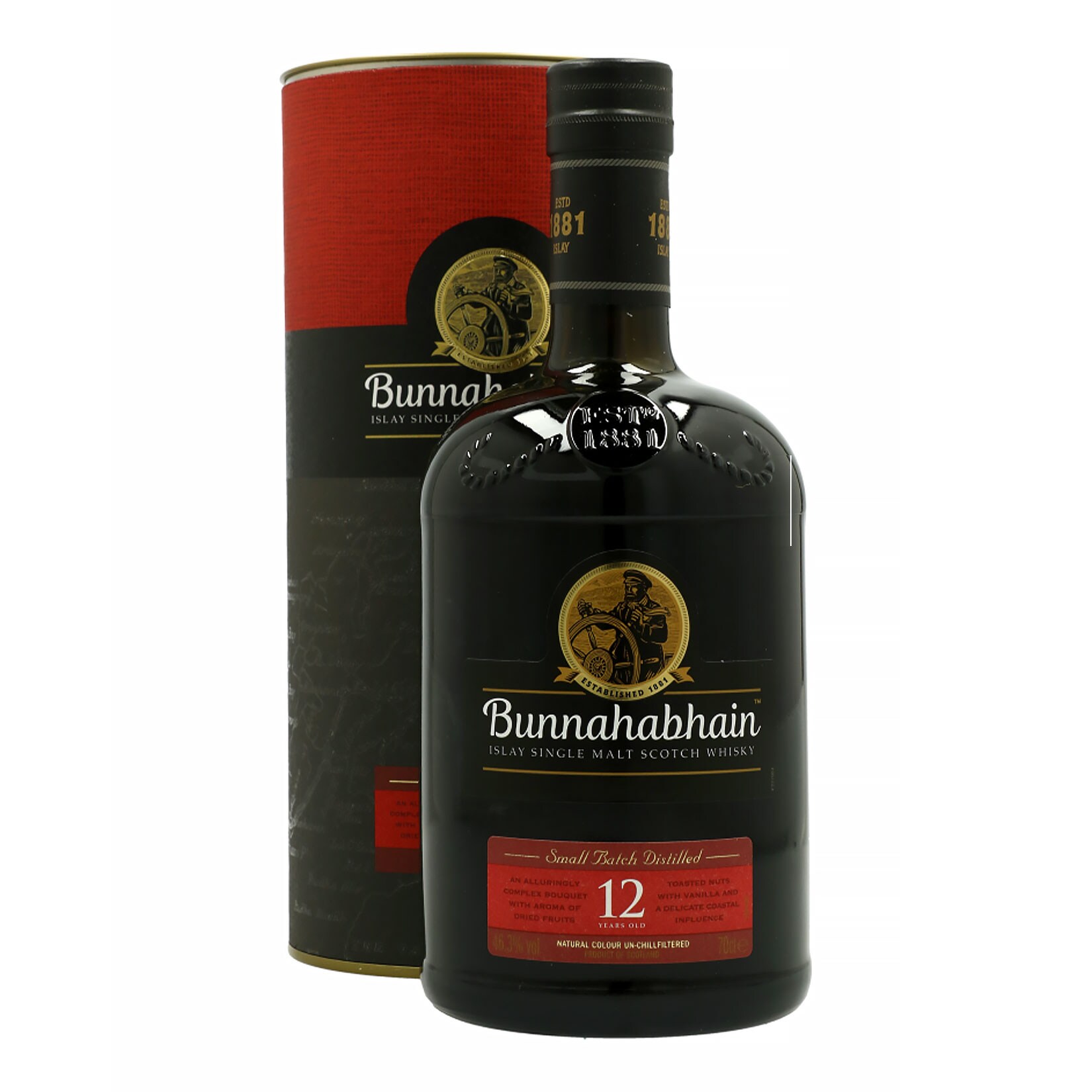 Bunnahabhain 12 Jahre Islay Single Malt Scotch Whisky 46,3 % vol 0,7 Liter - Bild 1
