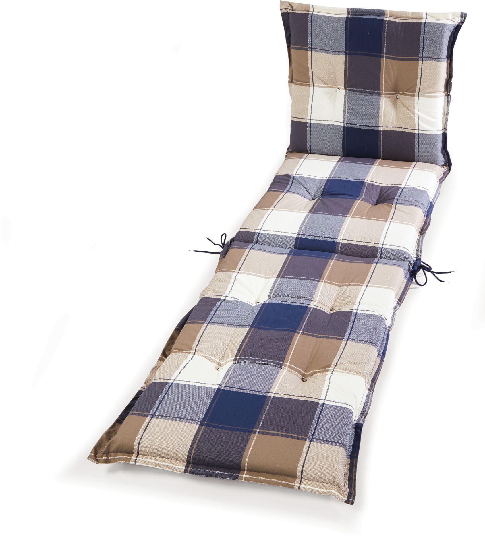 Living&Garden Liegenstuhlauflage - Karo - versch. Designs - Bild 1