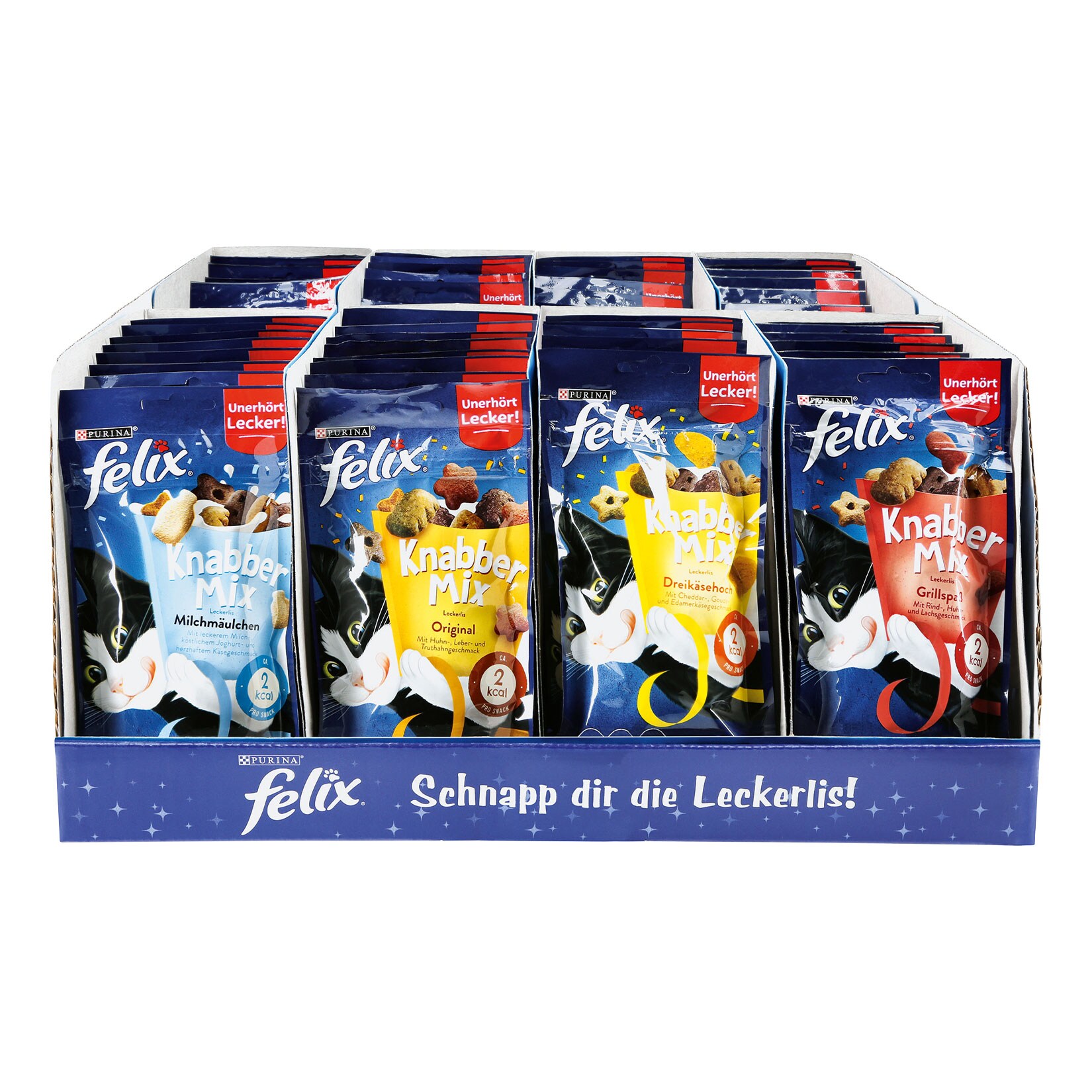 Felix Katzensnack Knabbermix 60 g, verschiedene Sorten, 64er Pack | 08445290505392