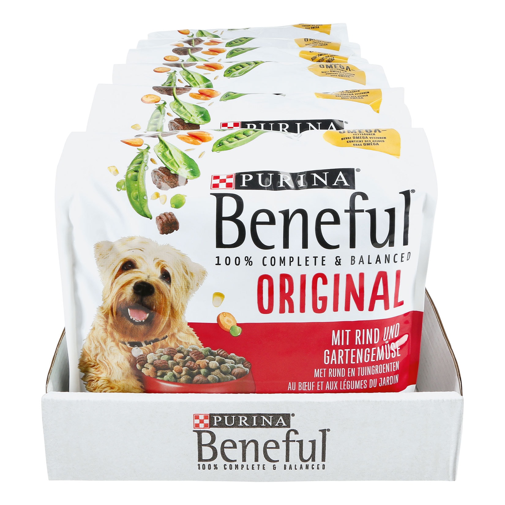 PURINA BENEFUL Original Hundefutter trocken mit Rind und Gartengem&uuml;se 1,4 kg, 6er Pack - Bild 1