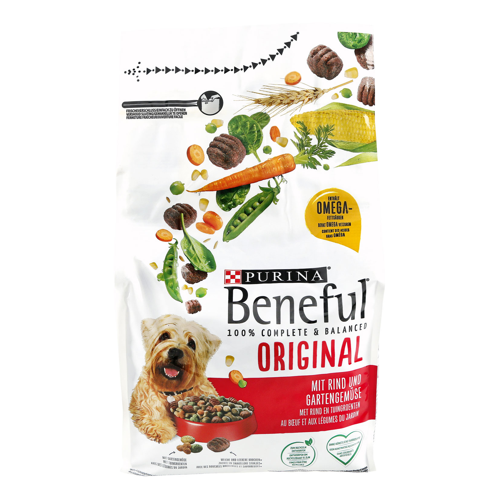 PURINA BENEFUL Original Hundefutter trocken mit Rind und Gartengemse 1,4  kg, 6er Pack online kaufen bei Netto