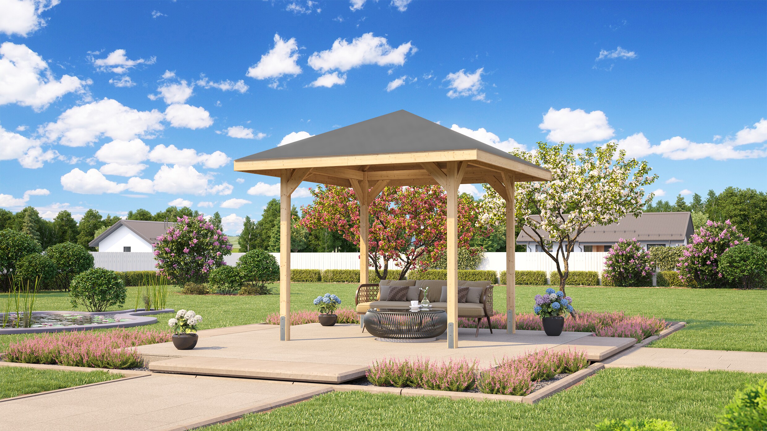 Weka Gartenlaube 651 -versch. Ausf&uuml;hrungen - Bild 1