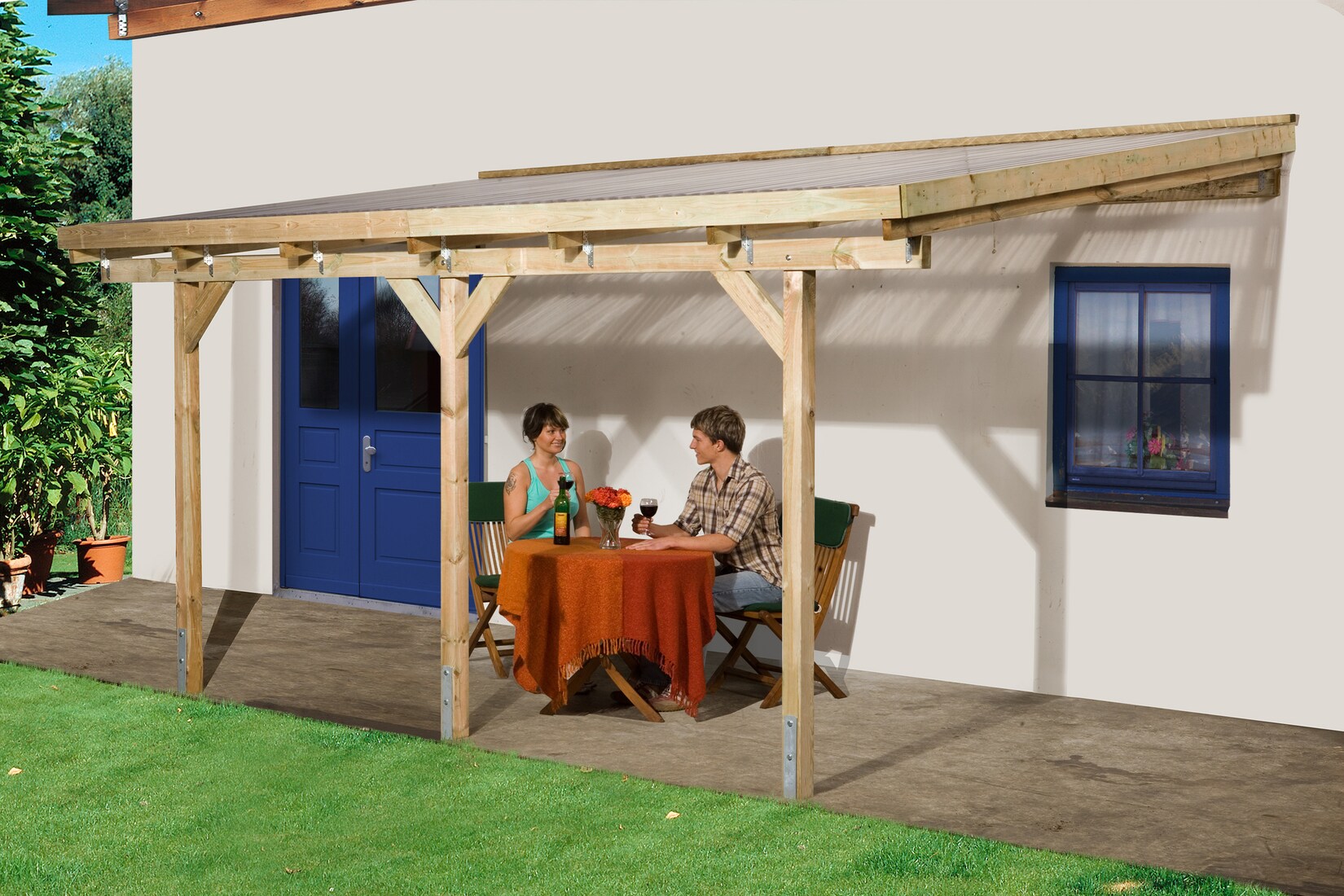 Weka Terrassenüberdachung 671 -versch. Ausführungen
