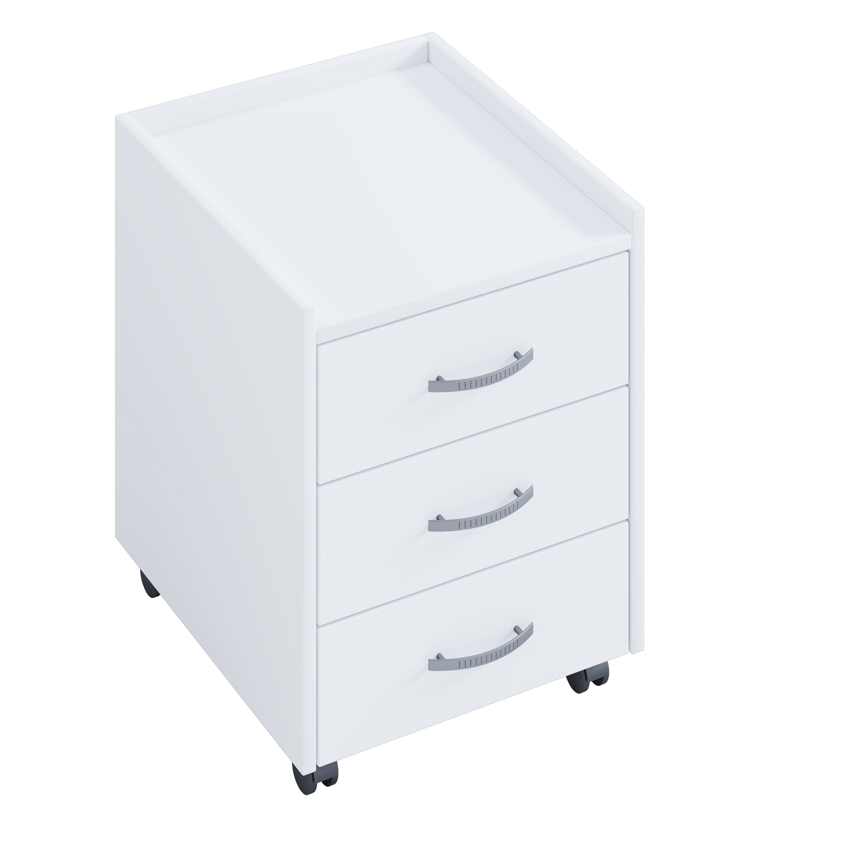 nonjoo. Offiice Container "Qubik Pro-white" mit 3 Schubladen - ohne Sitzkissen - Bild 1