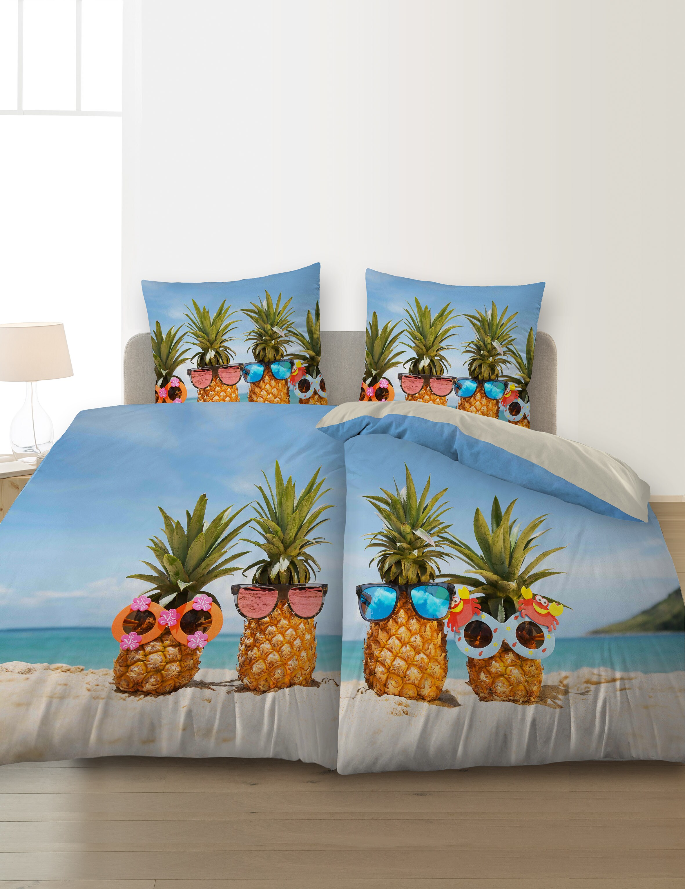 Dekor Partner Bettw&auml;sche - Fotodruck Ananas - versch. Ausf&uuml;hrungen - Bild 1