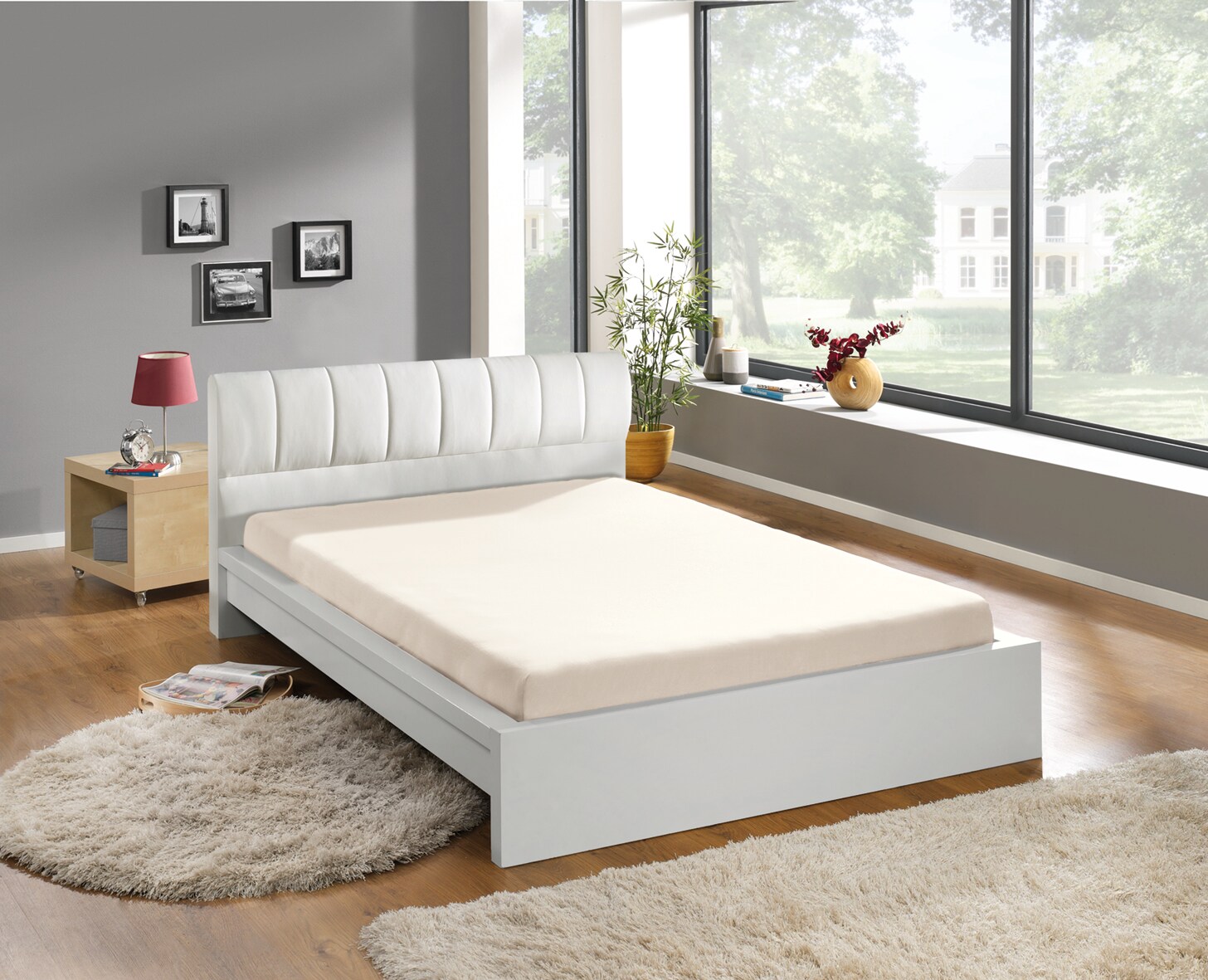 Dekor Betttuch 180x200 cm - natur - versch. Ausf&uuml;hrungen - Bild 1