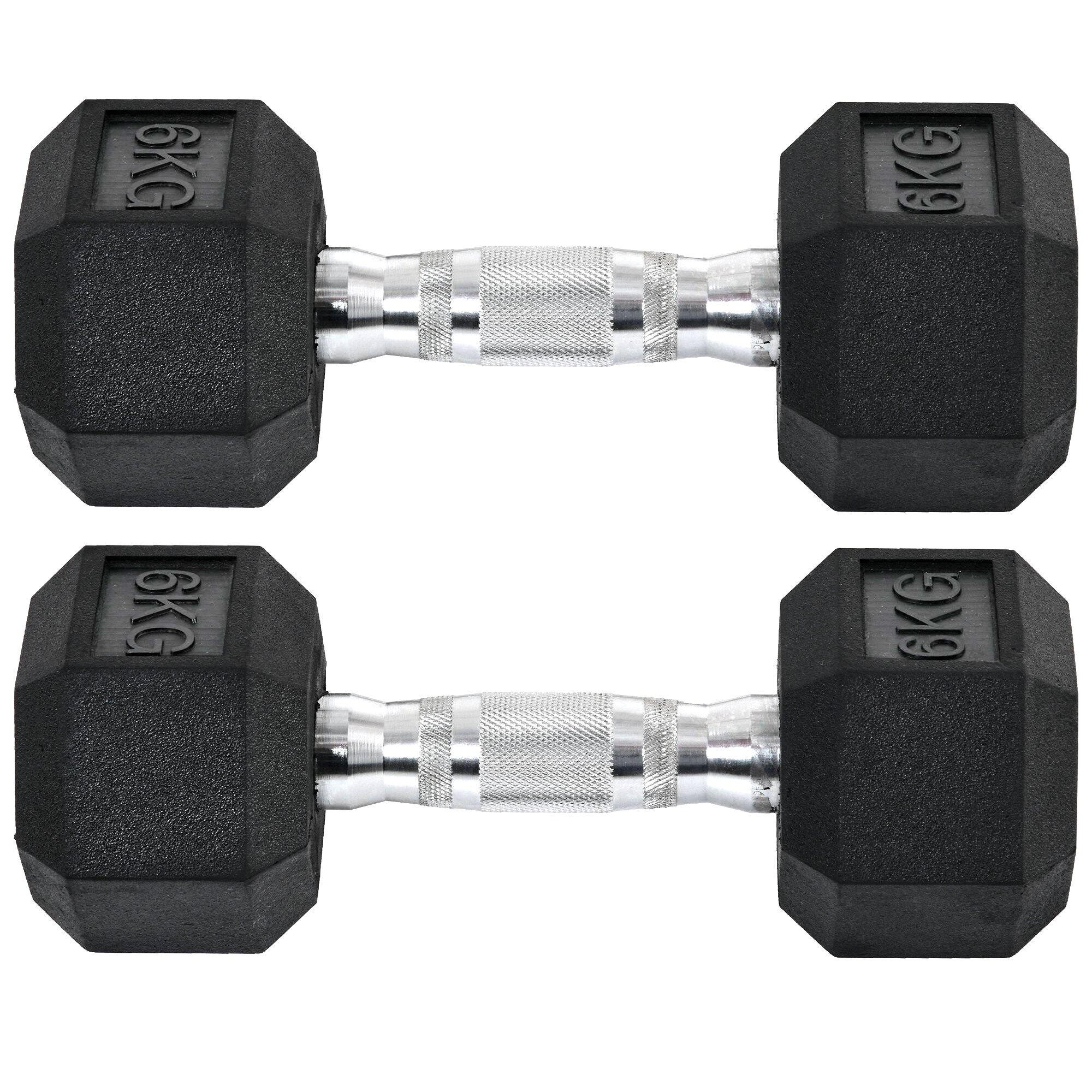 HOMCOM Gummi-Hantel Metall, Gummi - Bild 1