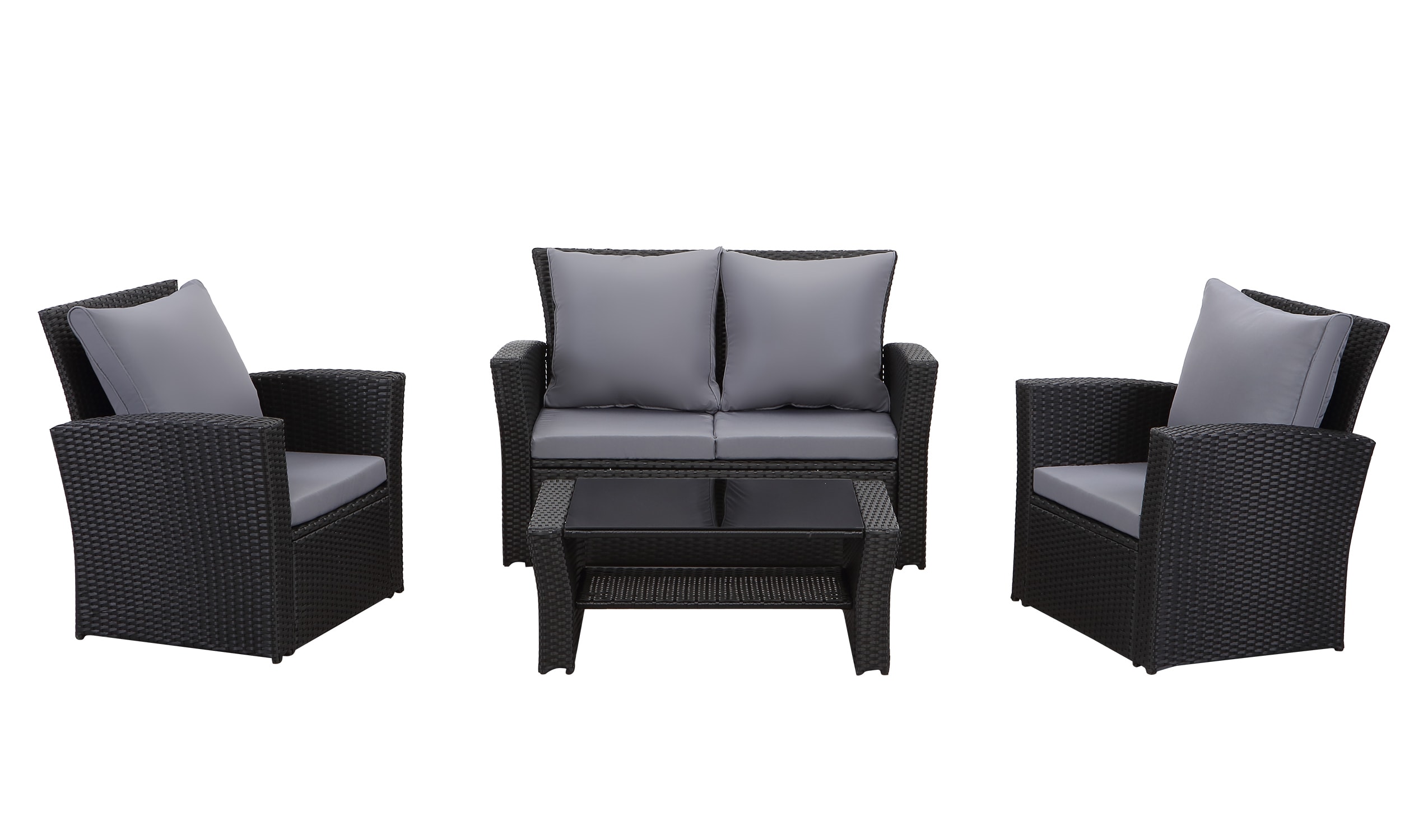 4-Sitzer Lounge Set Polyrattan -versch. Ausf&uuml;hrungen - Bild 1