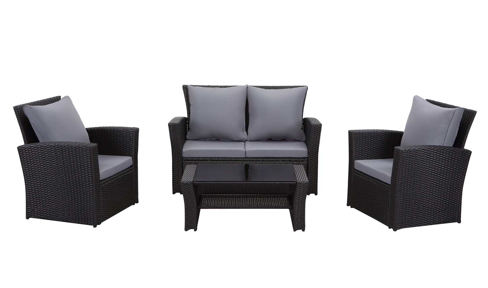 4-Sitzer Lounge Set Polyrattan -versch. Ausführungen