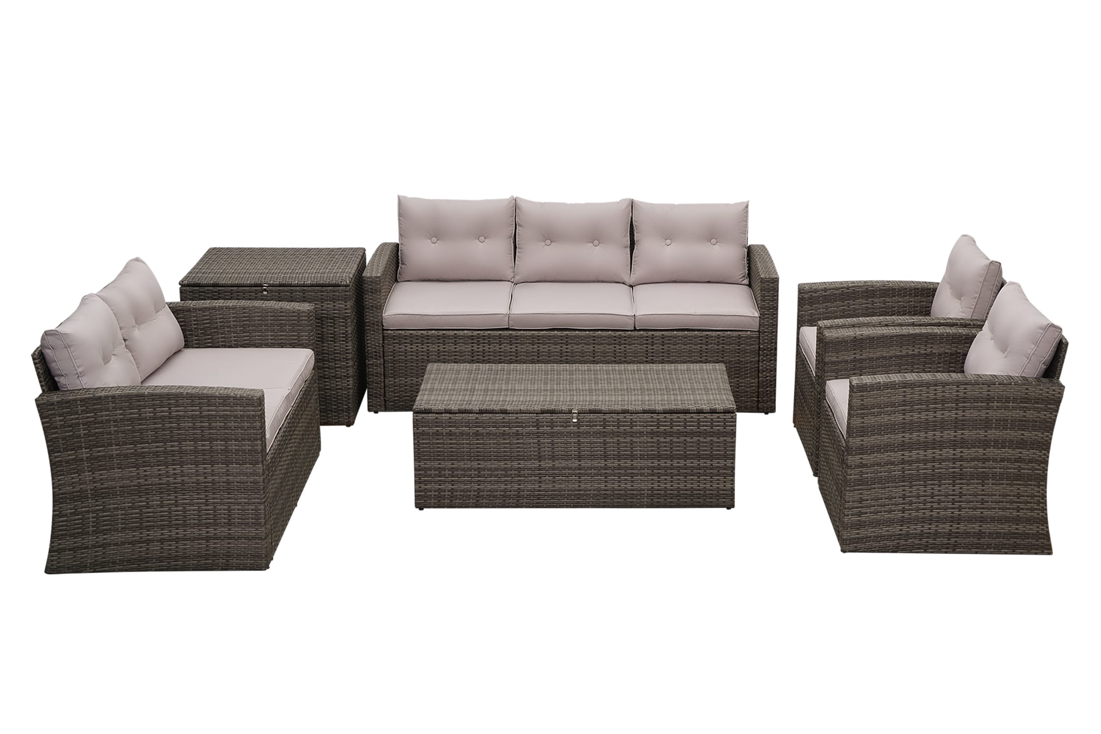 7-Sitzer Lounge-Set aus Polyrattan -versch. Ausf&uuml;hrungen - Bild 1