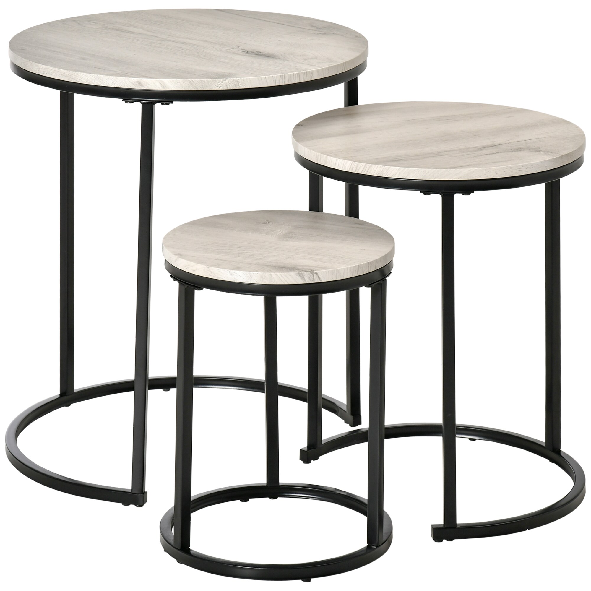 HOMCOM Beistelltisch MDF, Metall - Bild 1