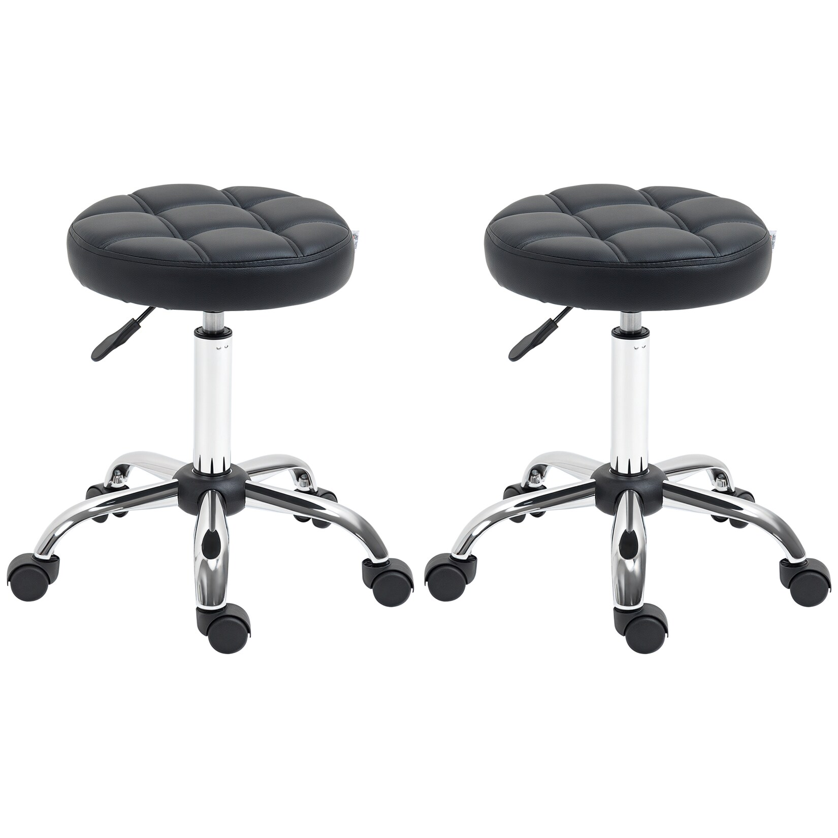 HOMCOM Salon Hocker Kunstleder, Schaumstoff | 04251774934008