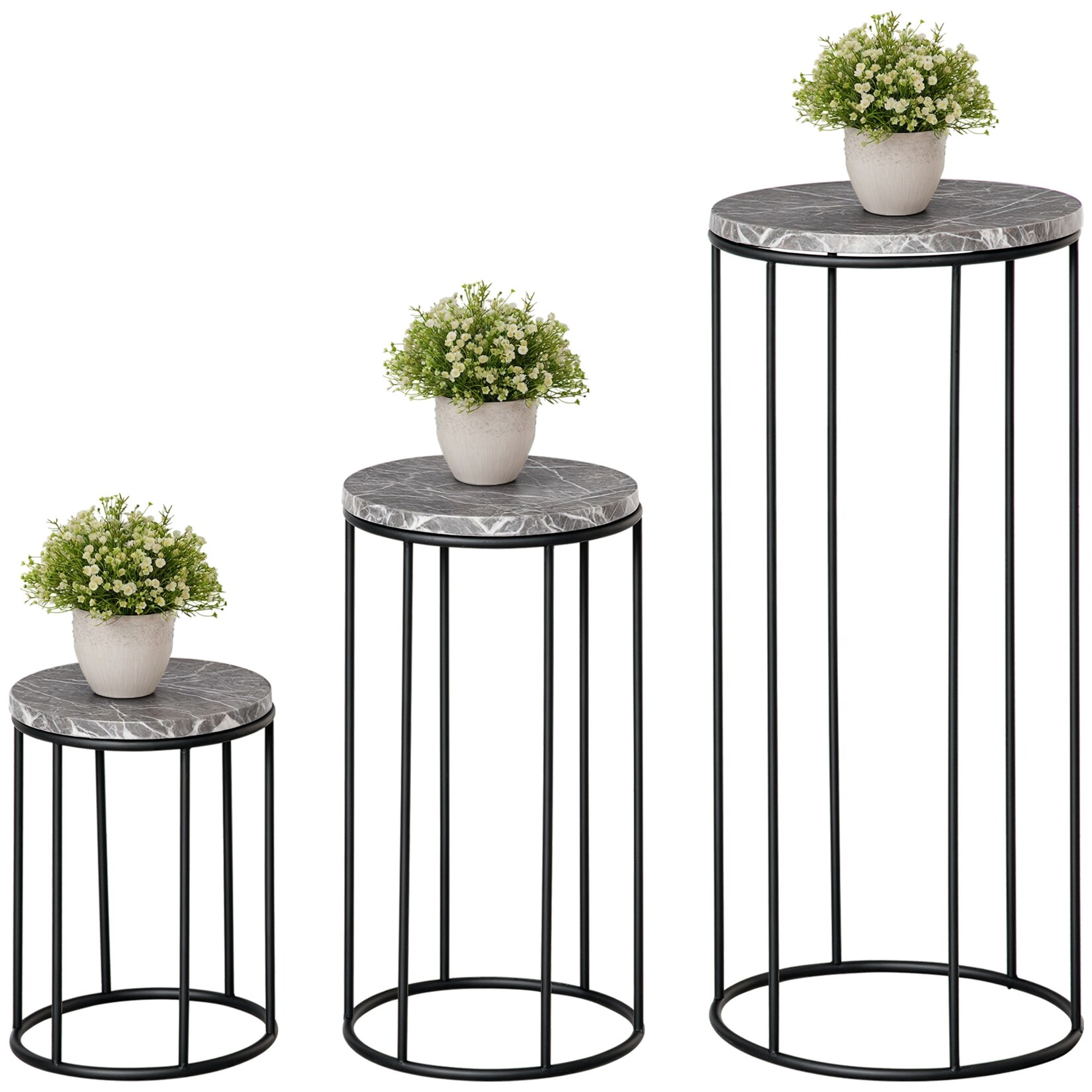Outsunny Blumenständer Set Metal | 04251774947060