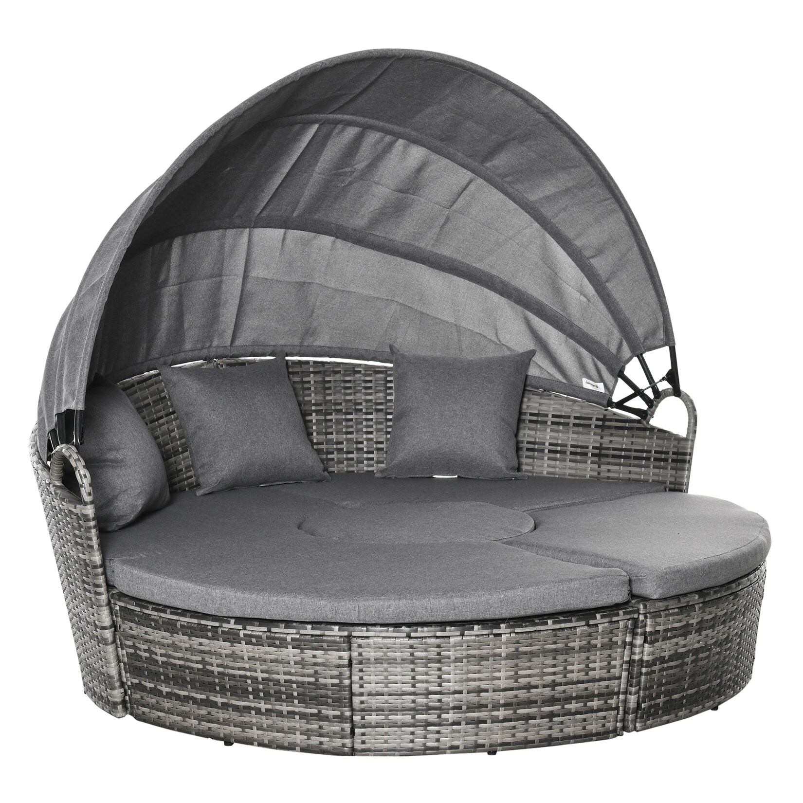 Outsunny Liege PE-Rattan, Metall | 04251774940368