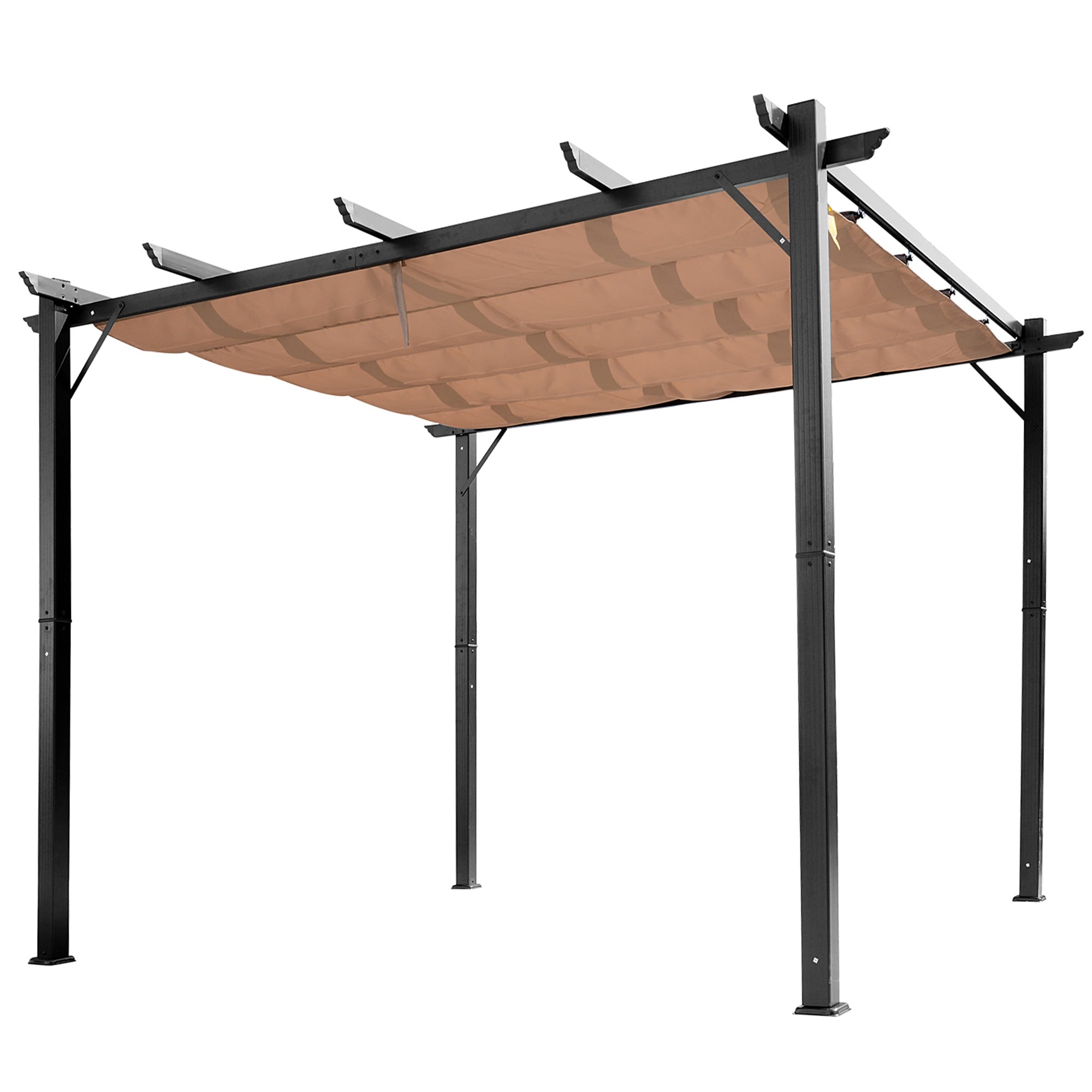 Outsunny Pergola Aluminium, Polyester-Gewebe - Bild 1