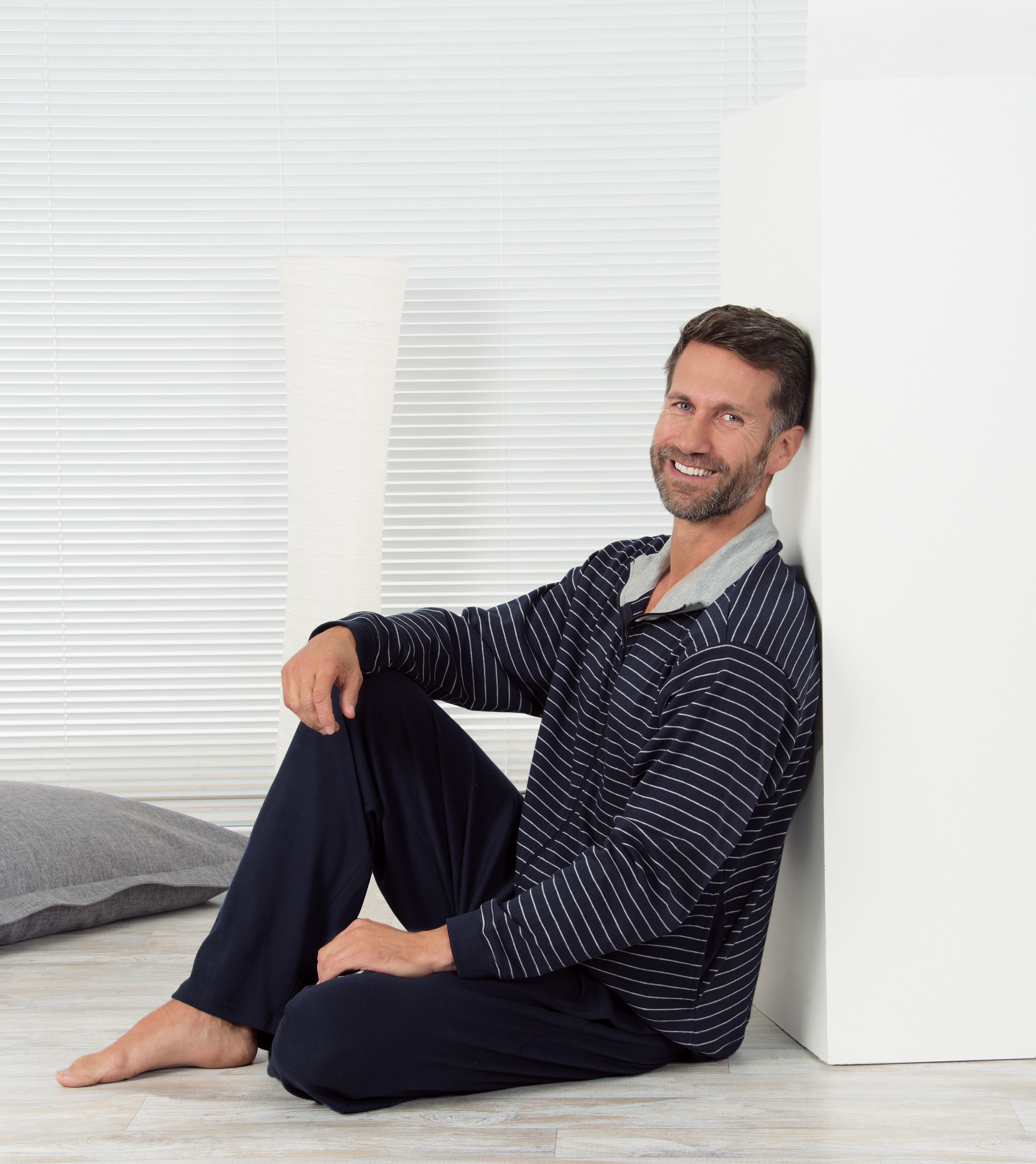 Spirit of colours Herren Hausanzug - Grau M - Bild 1