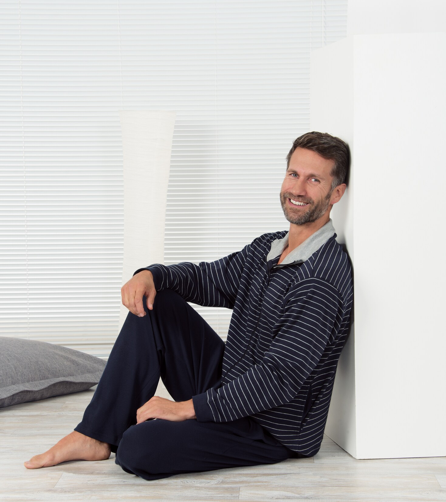 Spirit of colours Herren Hausanzug – Grau XL | 04311536518454