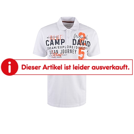 Camp David Herren Poloshirt - weiß - Gr. 3XL - versch. Farben & Größen  online kaufen bei Netto
