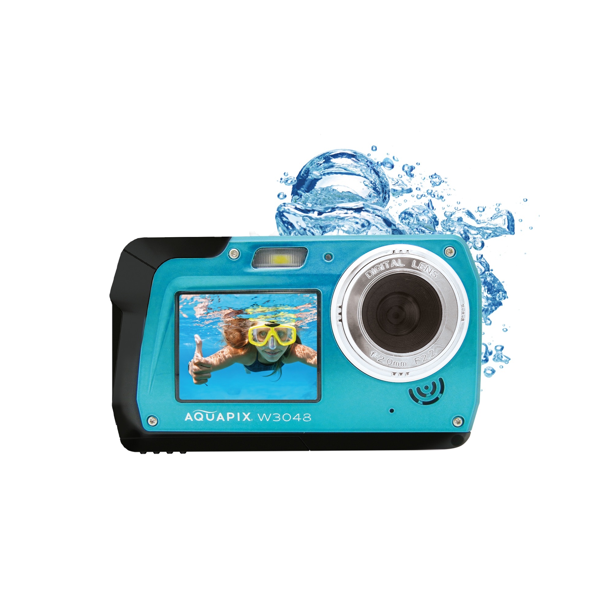 Aquapix W3048 EDGE Unterwasserkamera iceblau - Bild 1